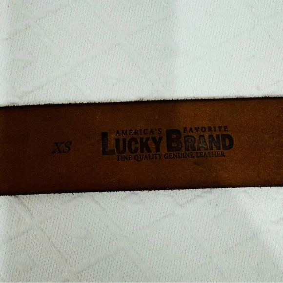 Lucky Brand Embossed Leather Belt size XS - Picture 5 of 9